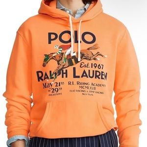 Polo Ralph Lauren Hoodie Big & Tall Riding Academy Pullover Sweatshirt Big Pony